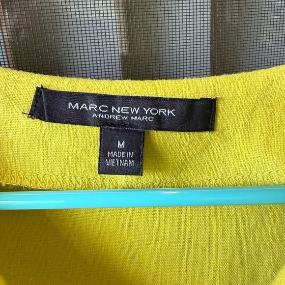 Marc New York Chartreuse Ruffle Blouse - Picture 4 of 4